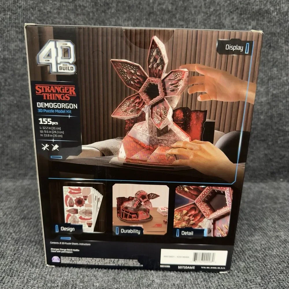 NEW 4D Build Stranger Things Demogorgon 3D Puzzle Model Kit Spin Master Sealed